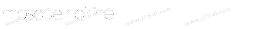masque hairline字体转换